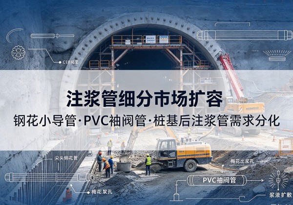 平阳注浆管细分市场扩容，隧道钢花小导管、PVC 袖阀管、桩基后注浆管需求分化